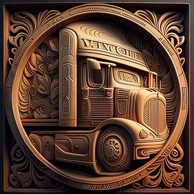 3D модель St Euro Truck Simulator 2018 Игра в розыск дальнобойщиков (STL)